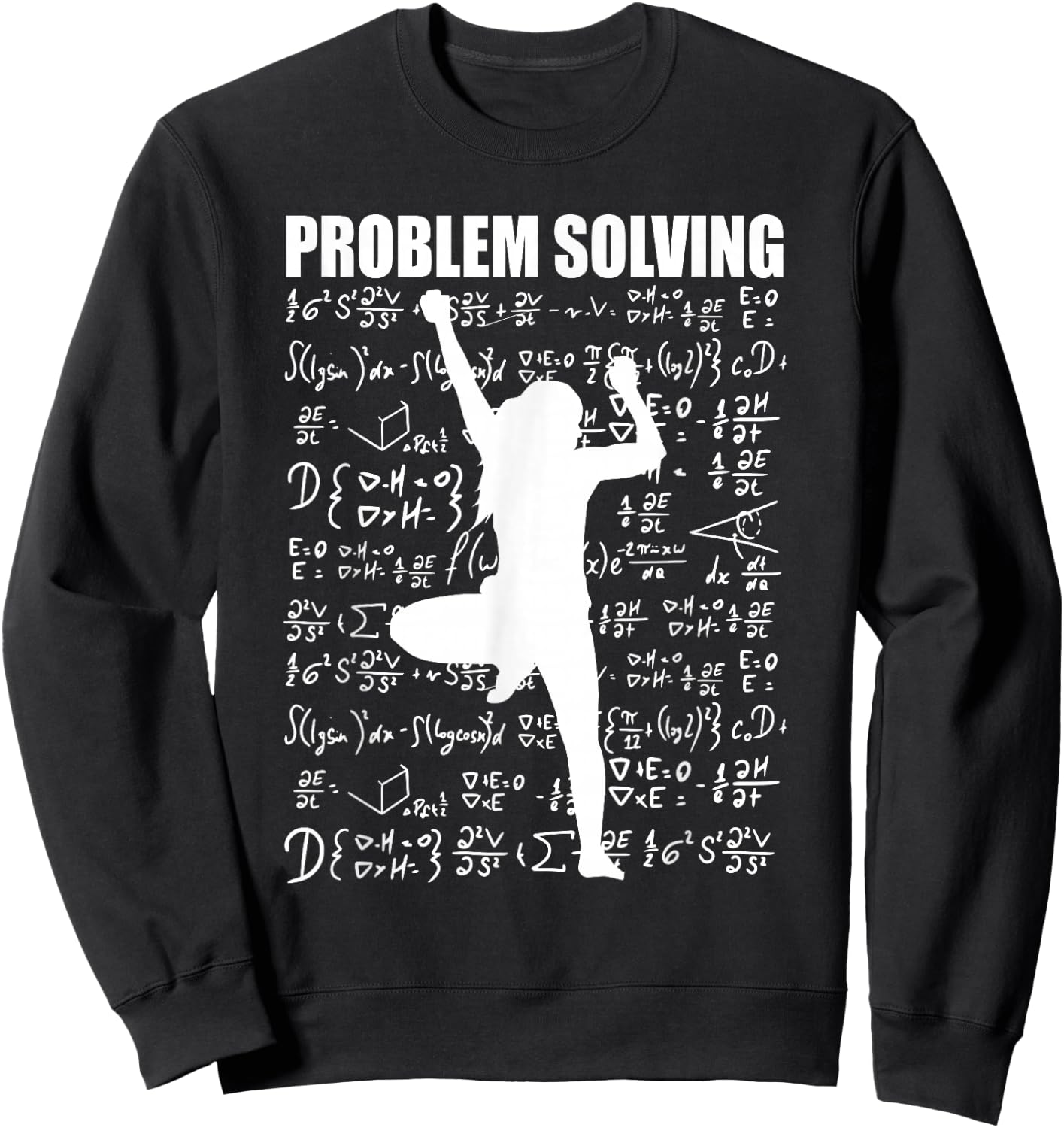 Problem Solving Bouldering Climbing Women Rock Climber Sweatshirt - Sweatshirt | Black