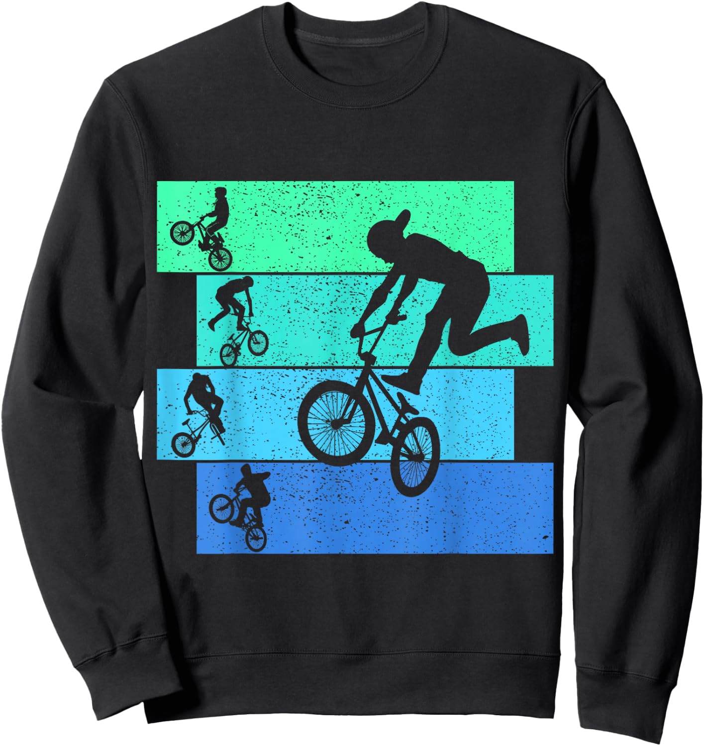 BMX Bike Bicycle Stunt Boys Kids Sweatshirt - Sweatshirt | Black