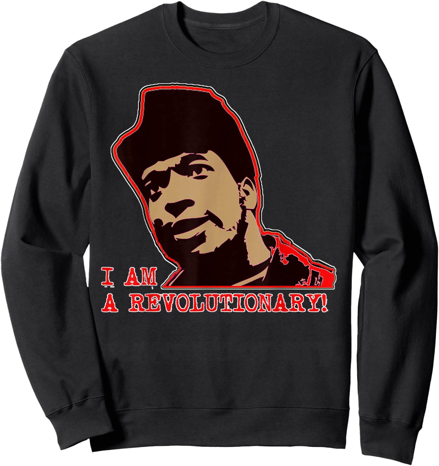 Young Revolutionary Brother in Chicago 1969 Community Love Sweatshirt - Sweatshirt | Black