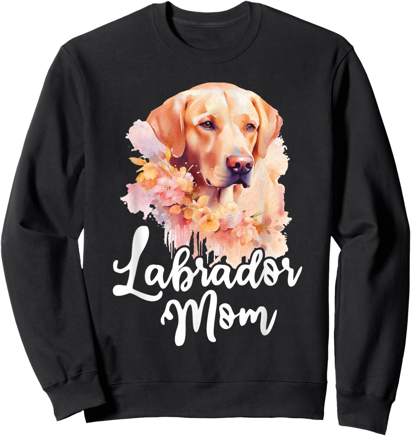 Labrador Mom - Retro Dog Owner Pet Canine Lover Sweatshirt - Sweatshirt | Black