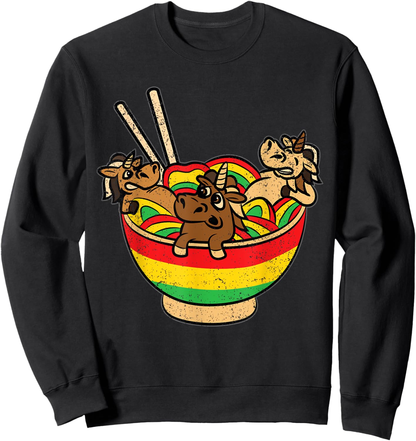 Ramen Lover Juneteenth Unicorn Black History African Sweatshirt - Sweatshirt | Black