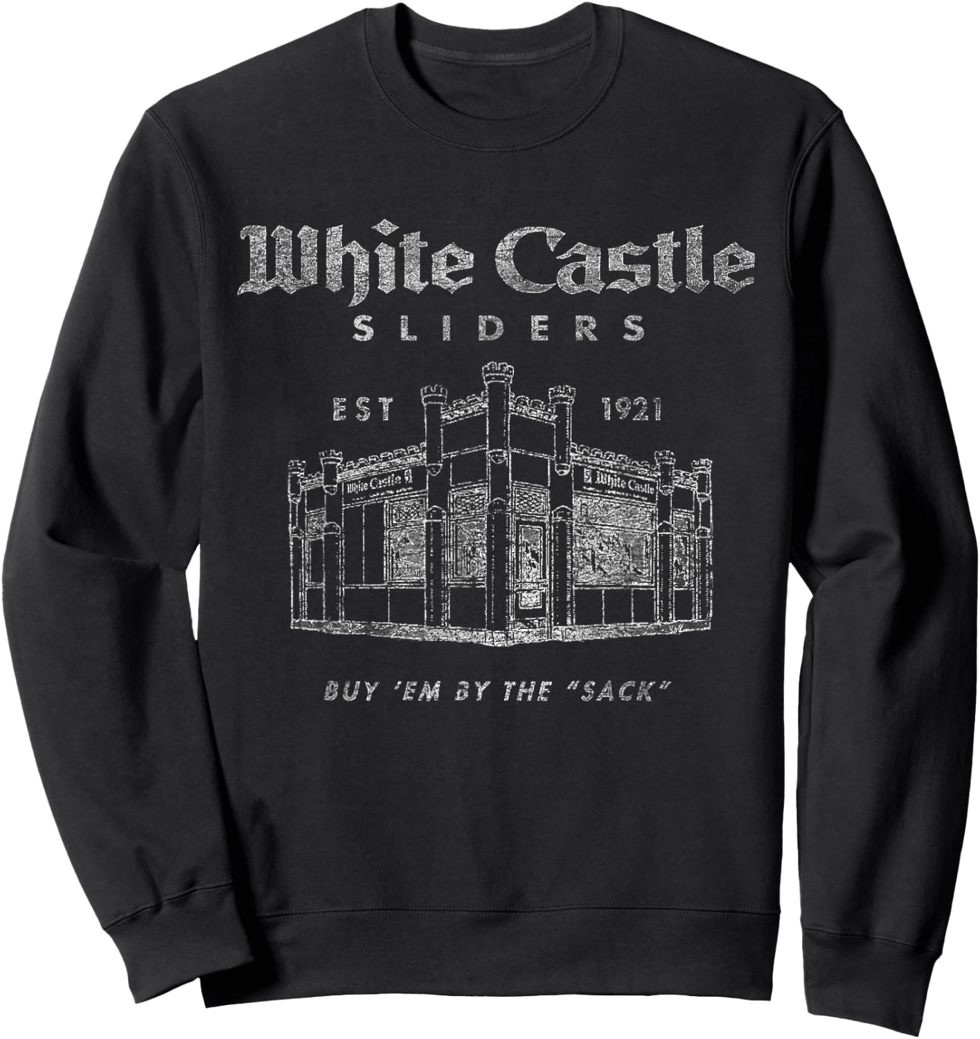 White Castle by The Sack Sweatshirt - Sweatshirt | Black