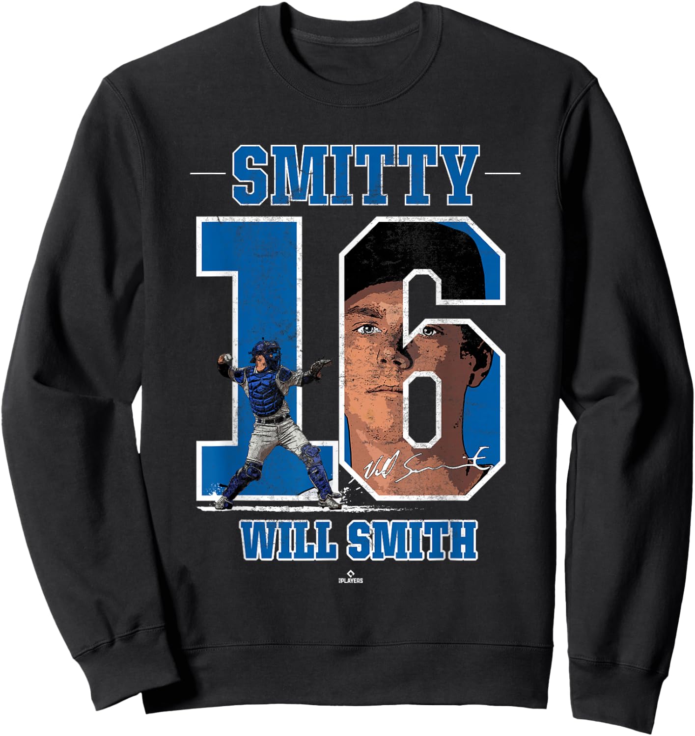 Smitty Will Smith Will Smith LA Los Angeles MLBPA Sweatshirt - Sweatshirt | Black