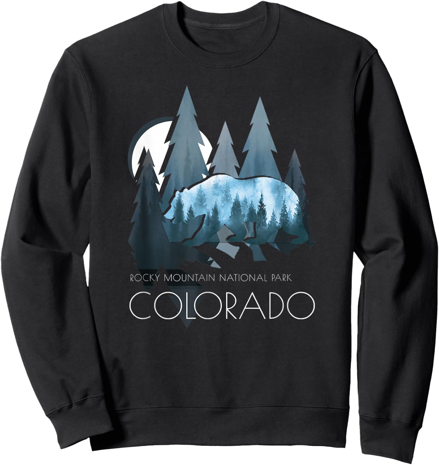 Colorado - Rocky Mountain National Park - Colorado Sweatshirt - Sweatshirt | Black