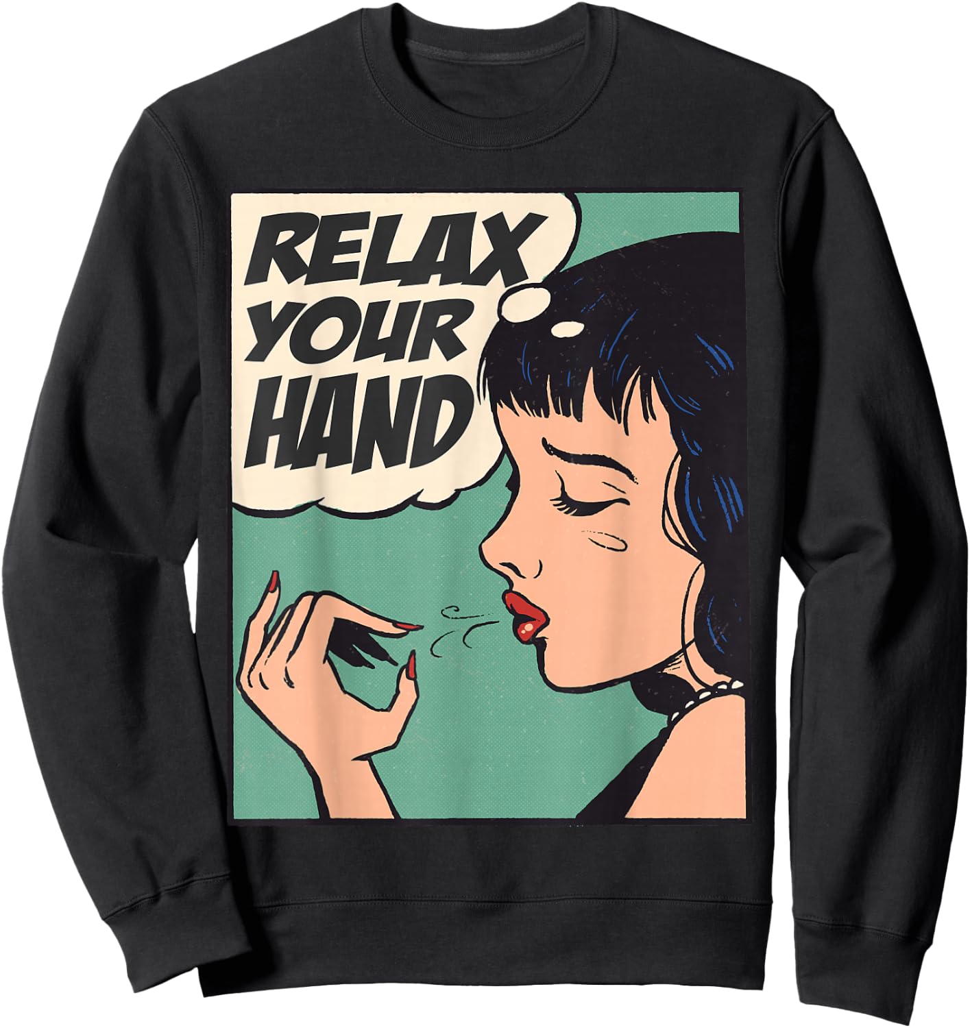 Relax your Hand Nail Tech Sweatshirt - Sweatshirt | Black