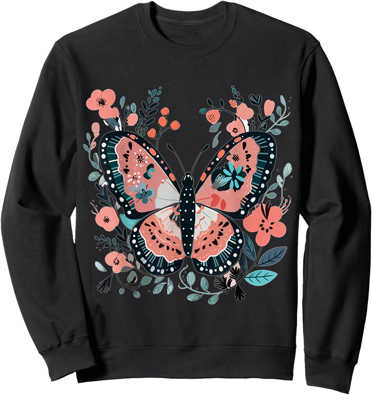 Cute Butterfly design butterflies and butterfly Sweatshirt - Sweatshirt | Black