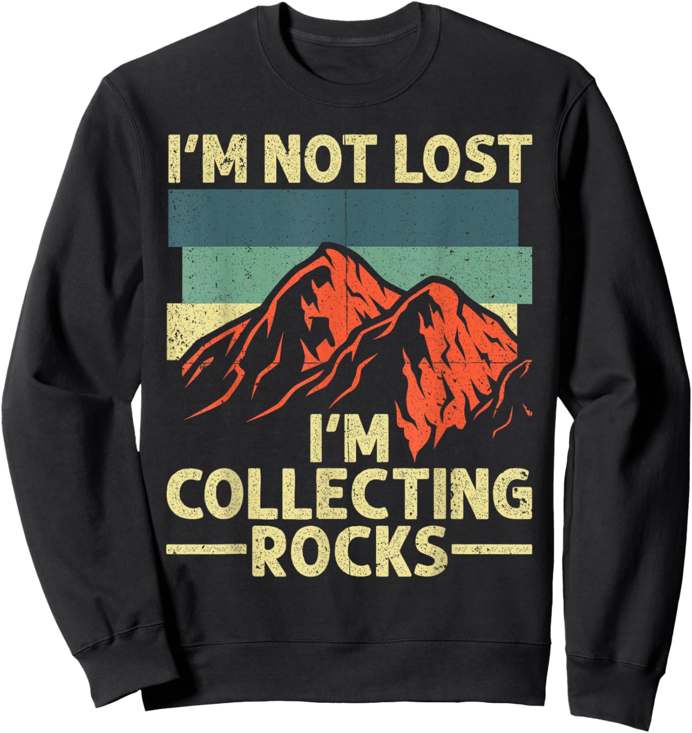 Funny Rock Collector Geology Design Women Rockhounds Sweatshirt - Sweatshirt | Black