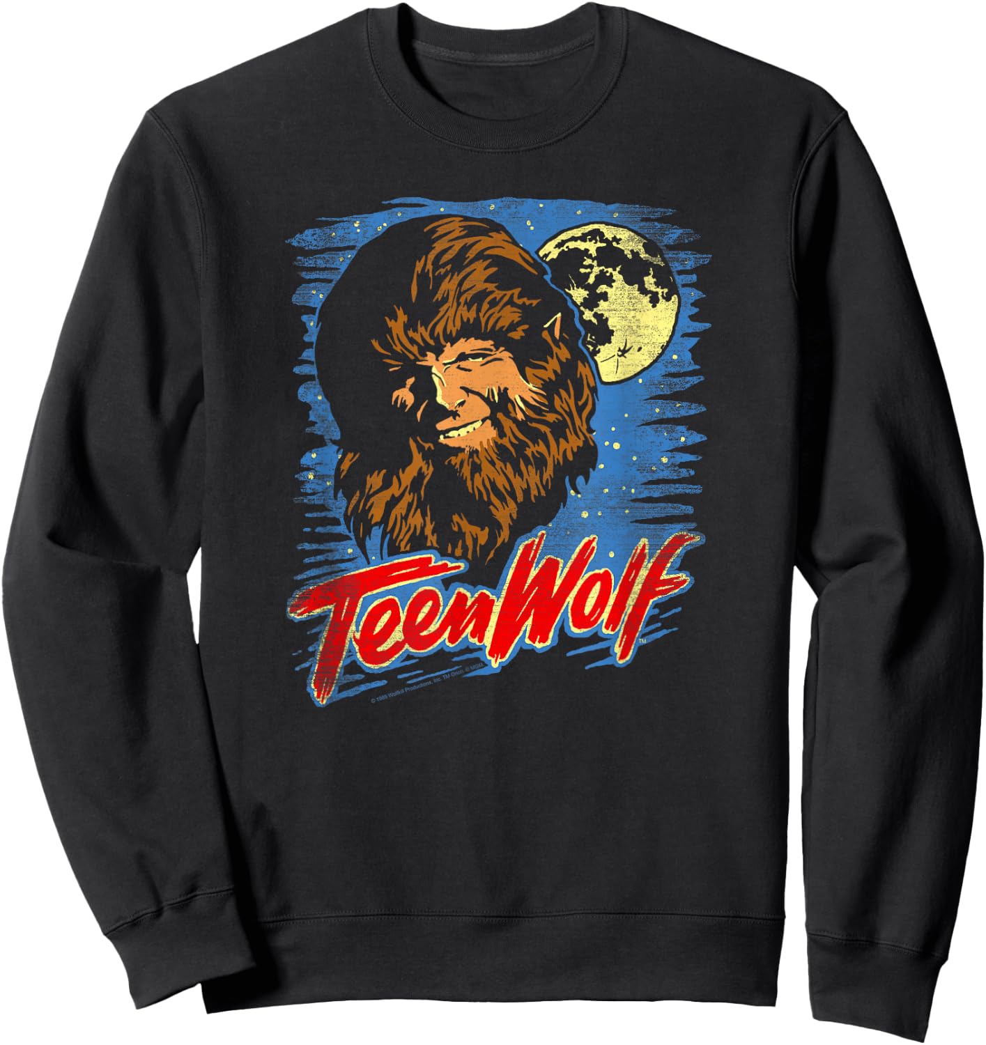 Teen Wolf Moon Wolf Sweatshirt - Sweatshirt | Black