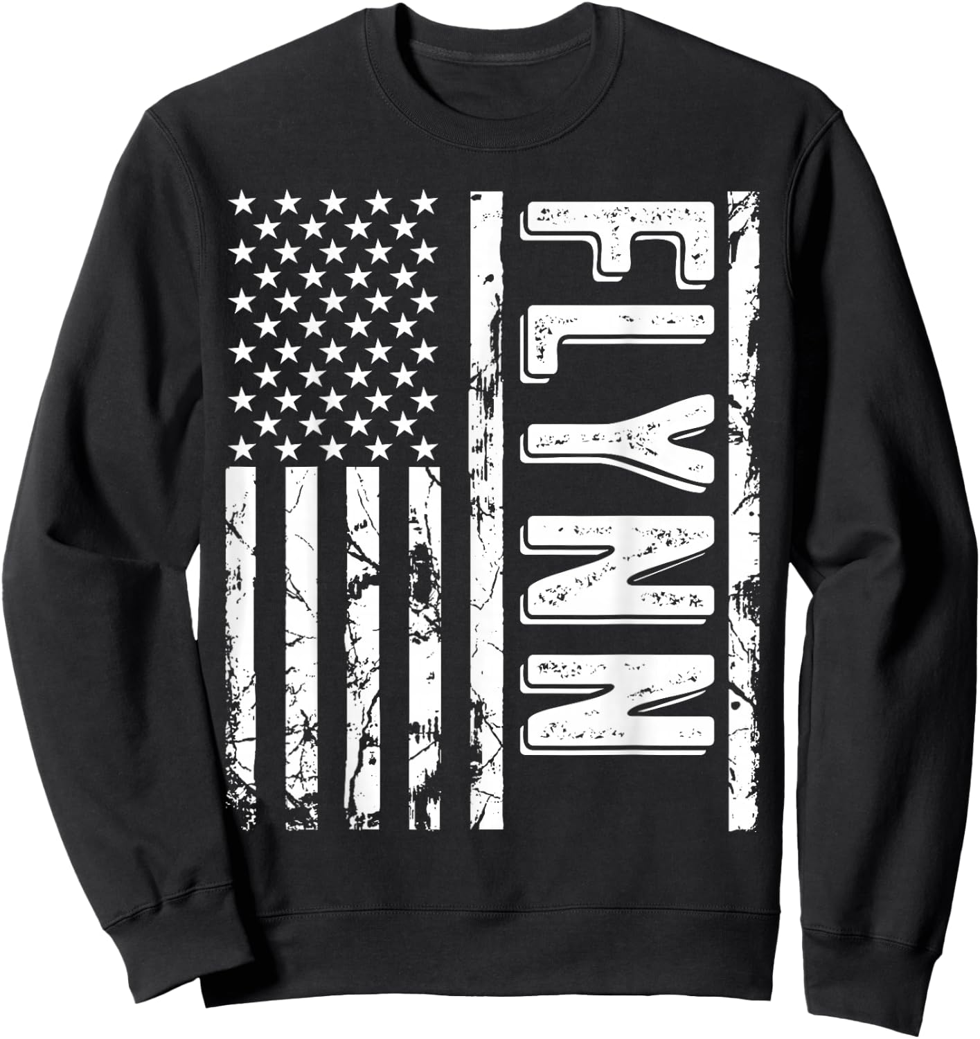 Flynn Last Name Funny Surname Team Flynn Family Reunion Sweatshirt - Sweatshirt | Black