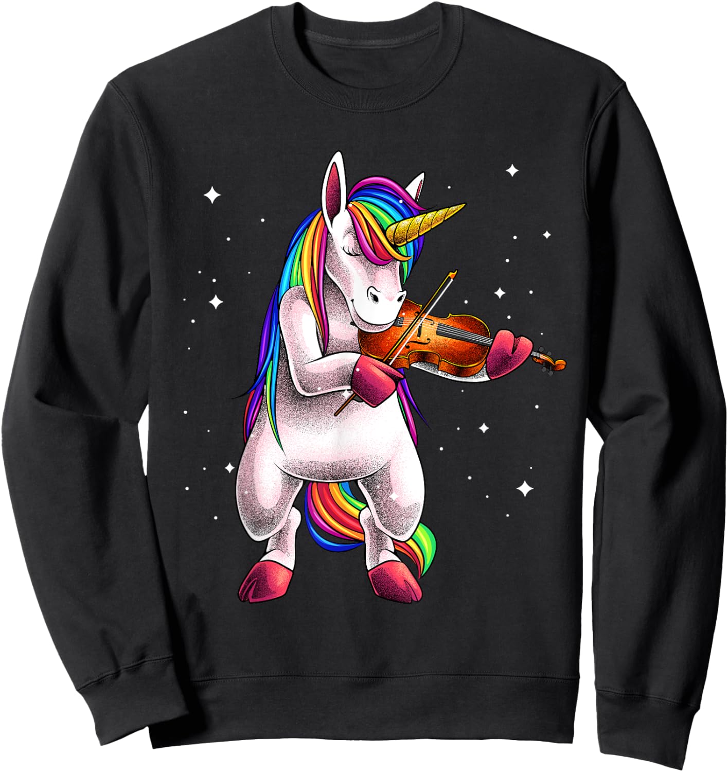 Cool Violin Girls Kids Viola Lover Music Player Sweatshirt - Sweatshirt | Black