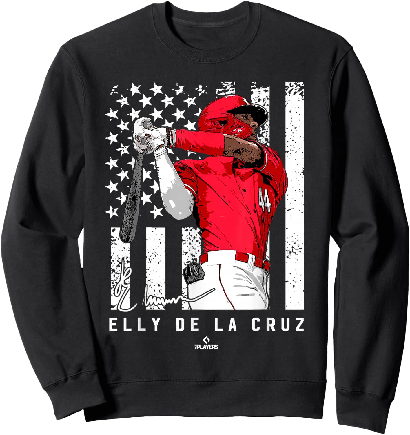 Show Your Pride Elly De La Cruz Cincinnati MLBPA Sweatshirt - Sweatshirt | Black