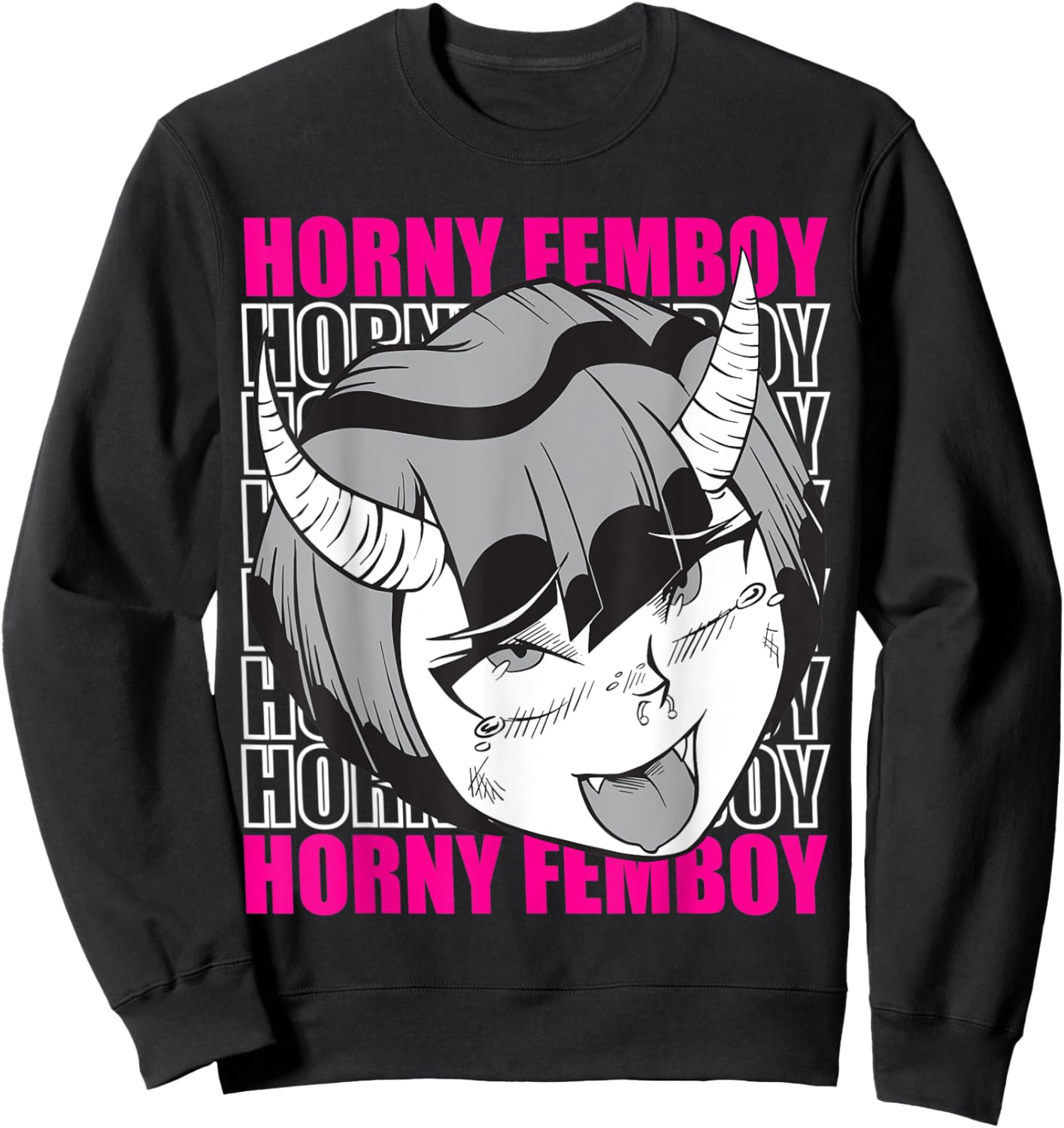 Cute Femboy Outfit - Anime Femboy Design Sissies Cosplay Sweatshirt - Sweatshirt | Black