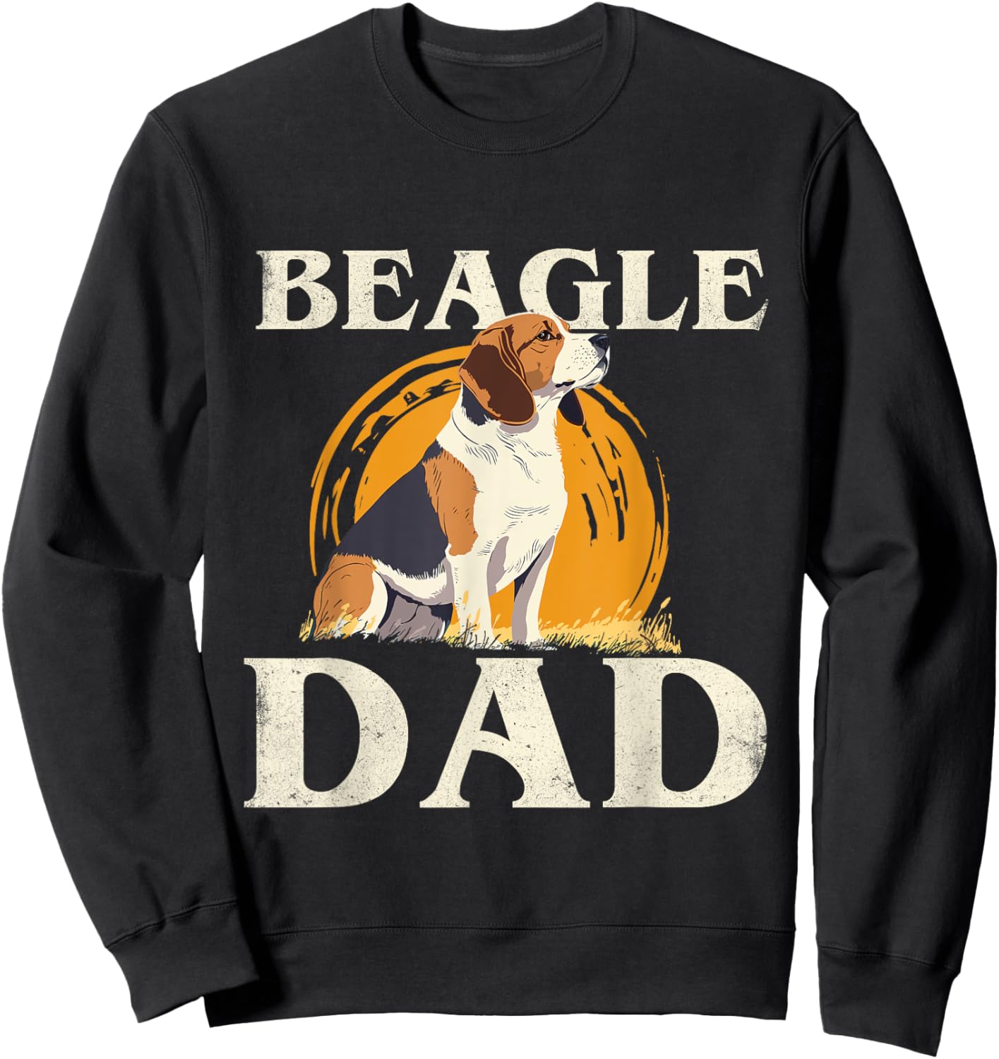 Beagle Dad - Dog Owner Animal Breeder Puppy Lover Women Girls Kids Sweatshirt - Sweatshirt | Black