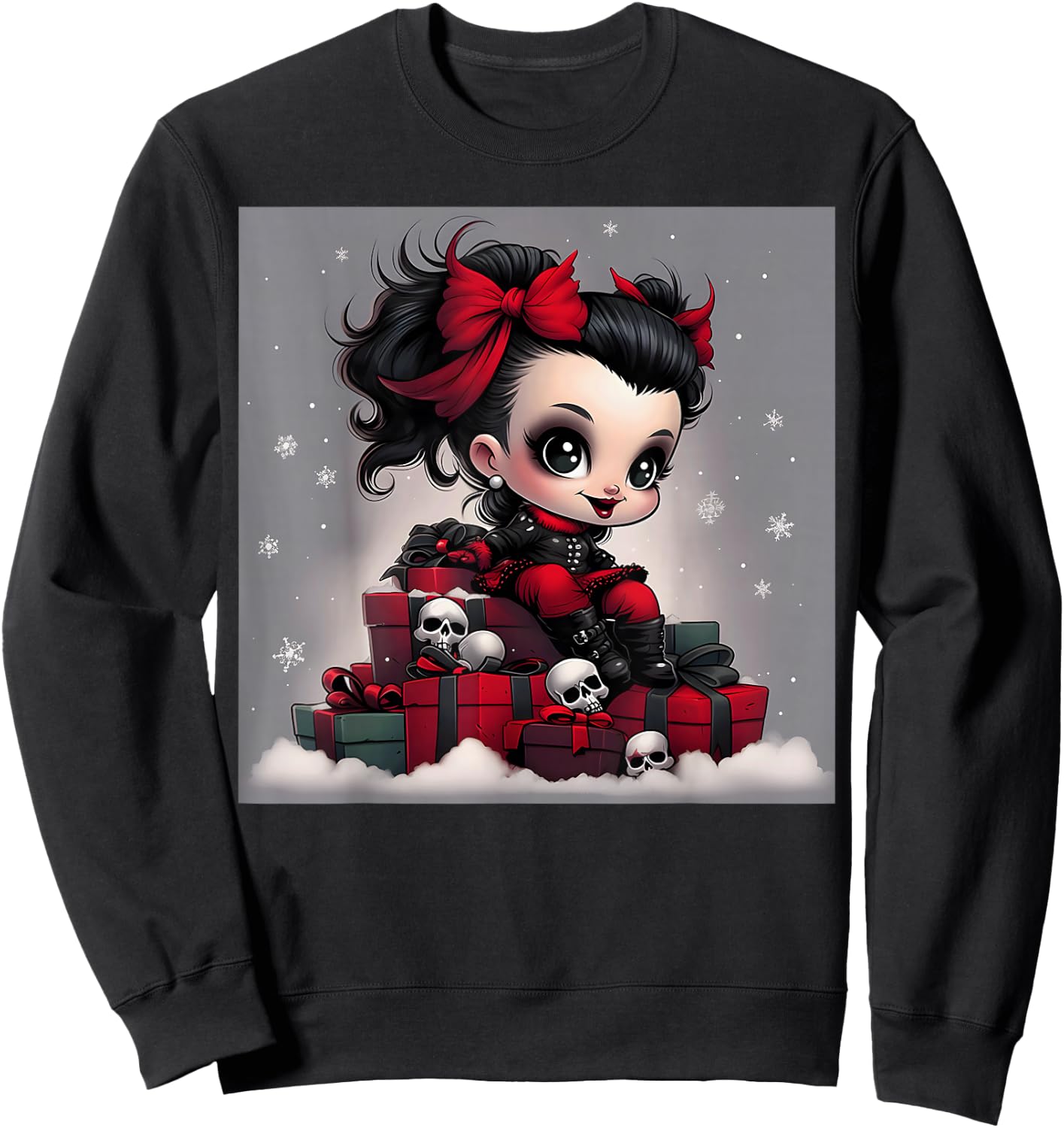 A Twist of Gothmas: Celebrating with Baby's Style Sweatshirt - Sweatshirt | Black