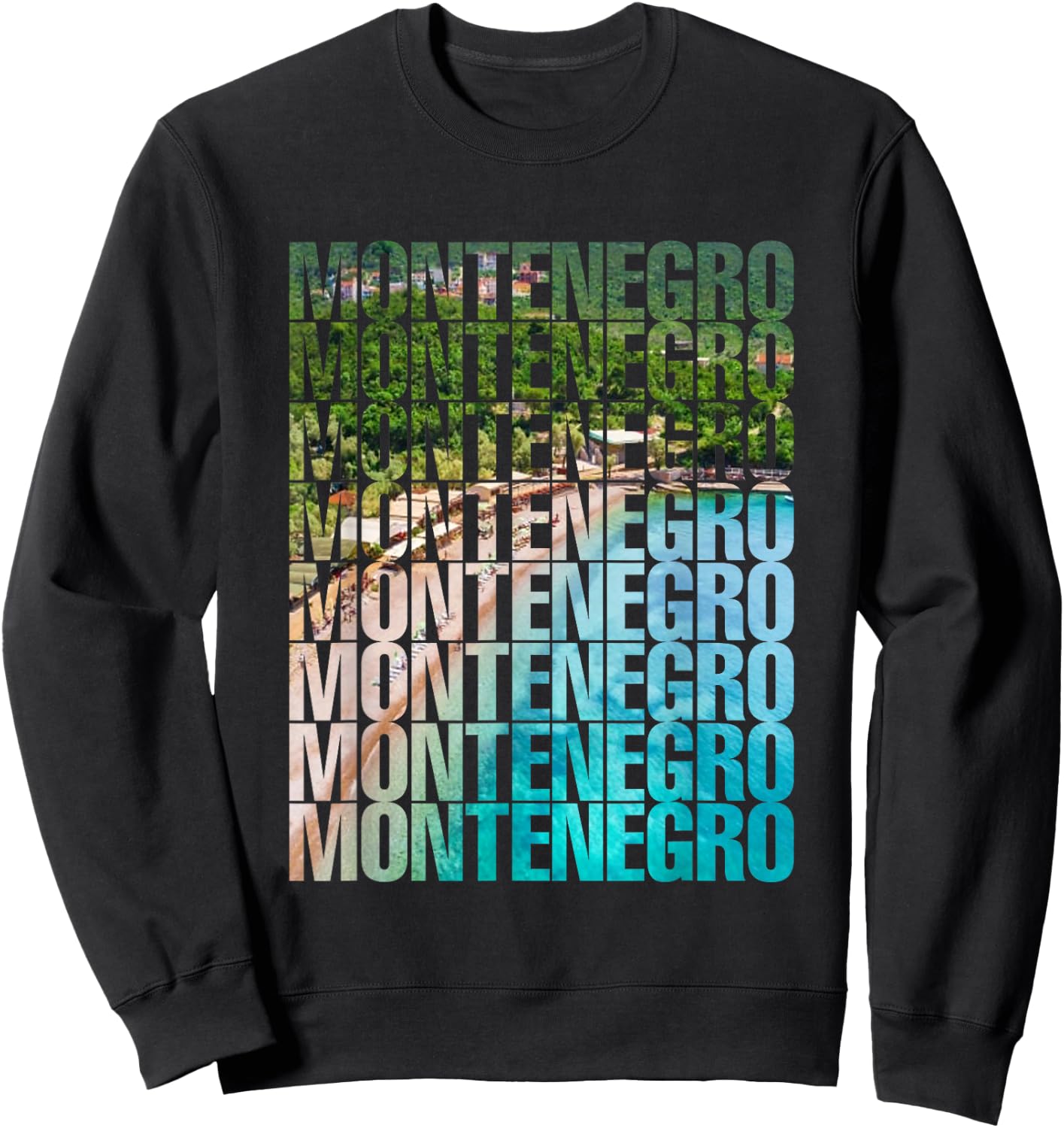 Travel to Kotor Funny Balkan Montenegro Sweatshirt - Sweatshirt | Black