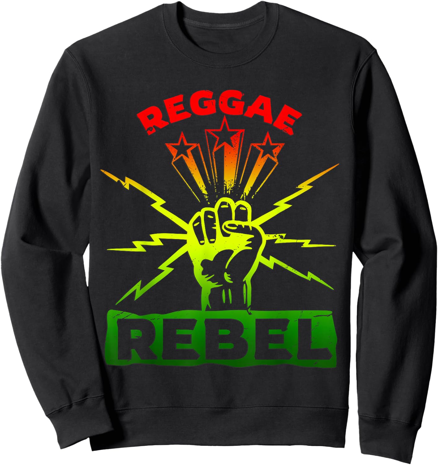 Reggae Rebel Stuff for Reggae Musician | Reggae Sweatshirt - Sweatshirt | Black