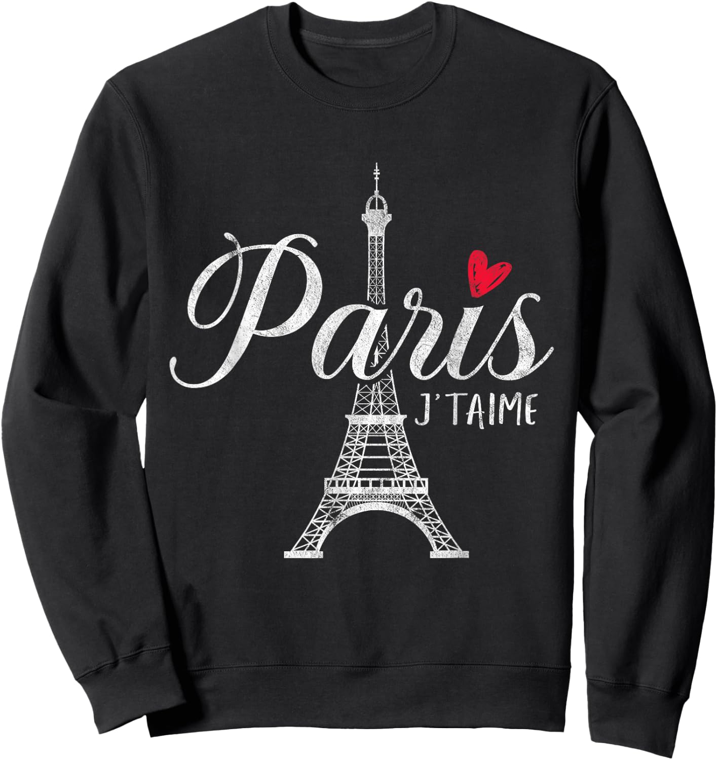 Paris Eiffel Tower Men Women Children France French Nice Sweatshirt - Sweatshirt | Black