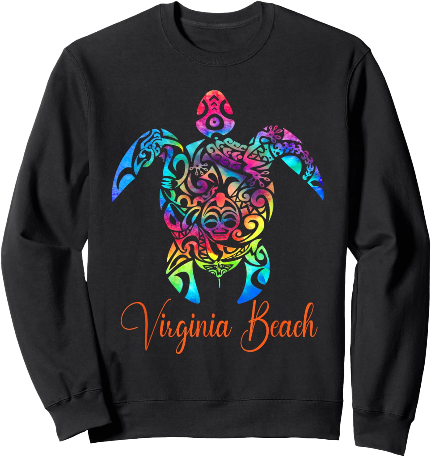 Virginia Beach Sea Turtle Family Vacation Summer 2026 Sweatshirt - Sweatshirt | Black