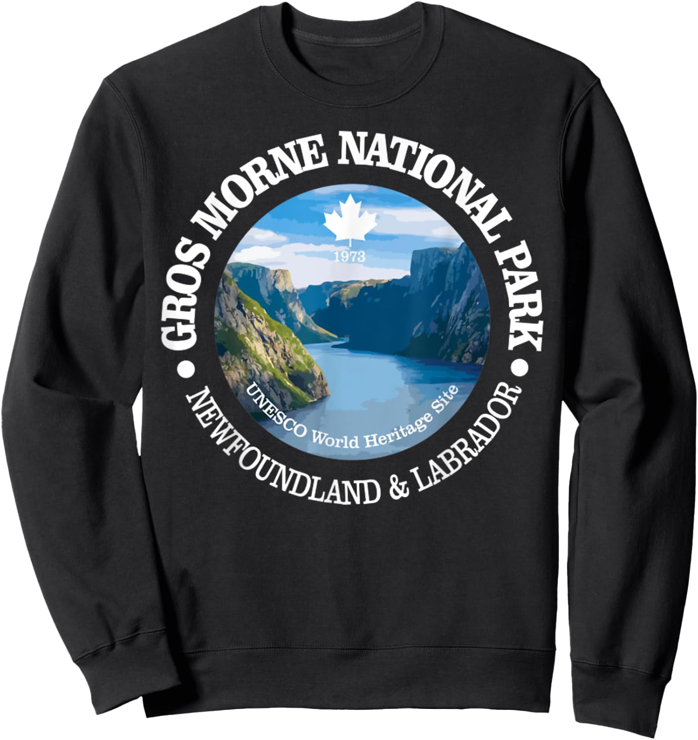 Gros Morne National Park, Nature Canada Hiking Lover Sweatshirt - Sweatshirt | Black