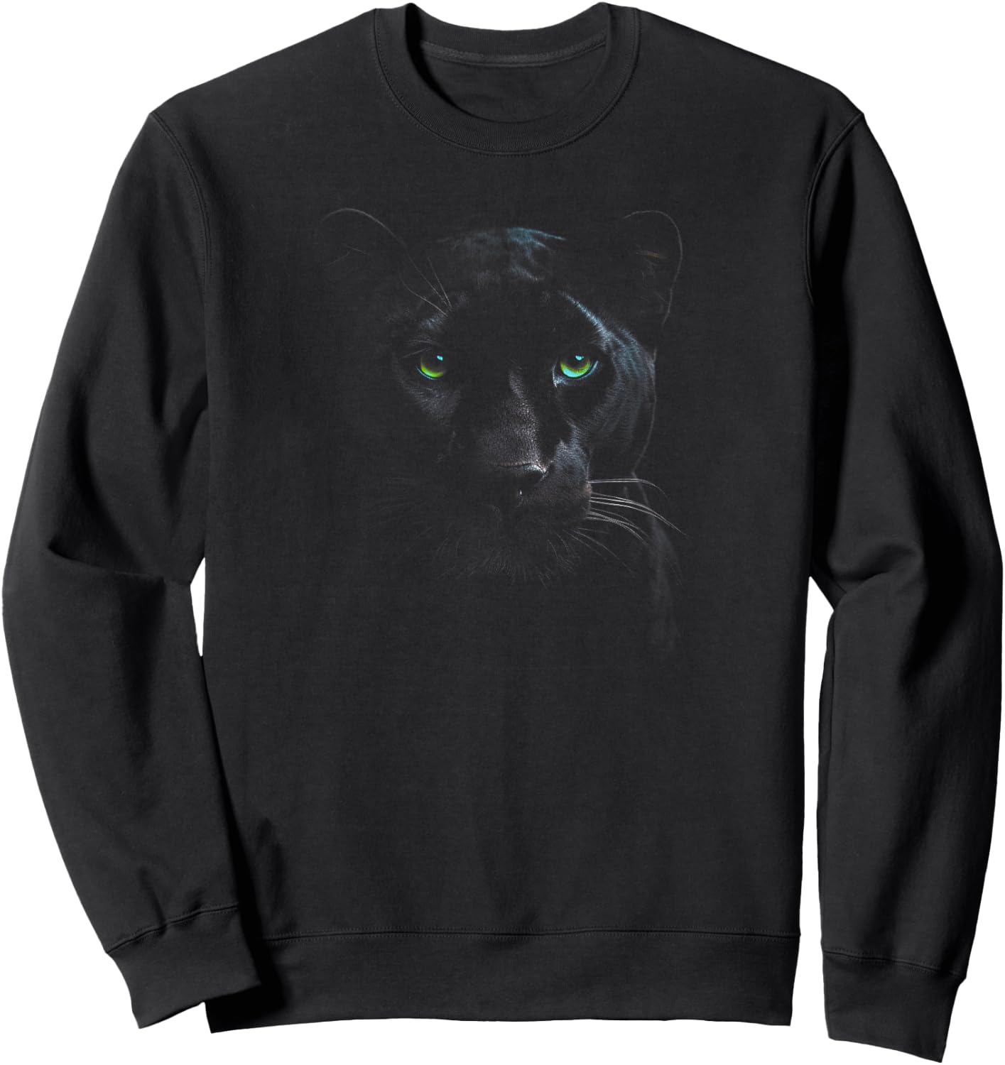 Panther Wild Black Cat Portrait Africa Animal Sweatshirt - Sweatshirt | Black