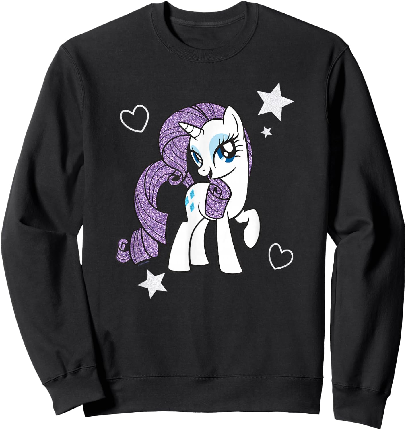 My Little Pony: Friendship Is Magic Rarity Coquette Portrait Sweatshirt - Sweatshirt | Black