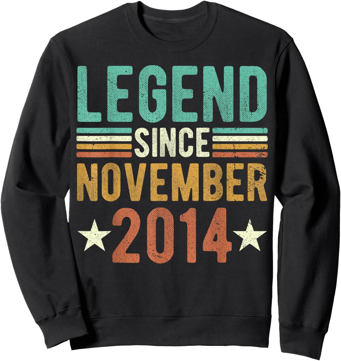 Legend Since November 2014 8 Years Old 8th anniversary Sweatshirt - Sweatshirt | Black