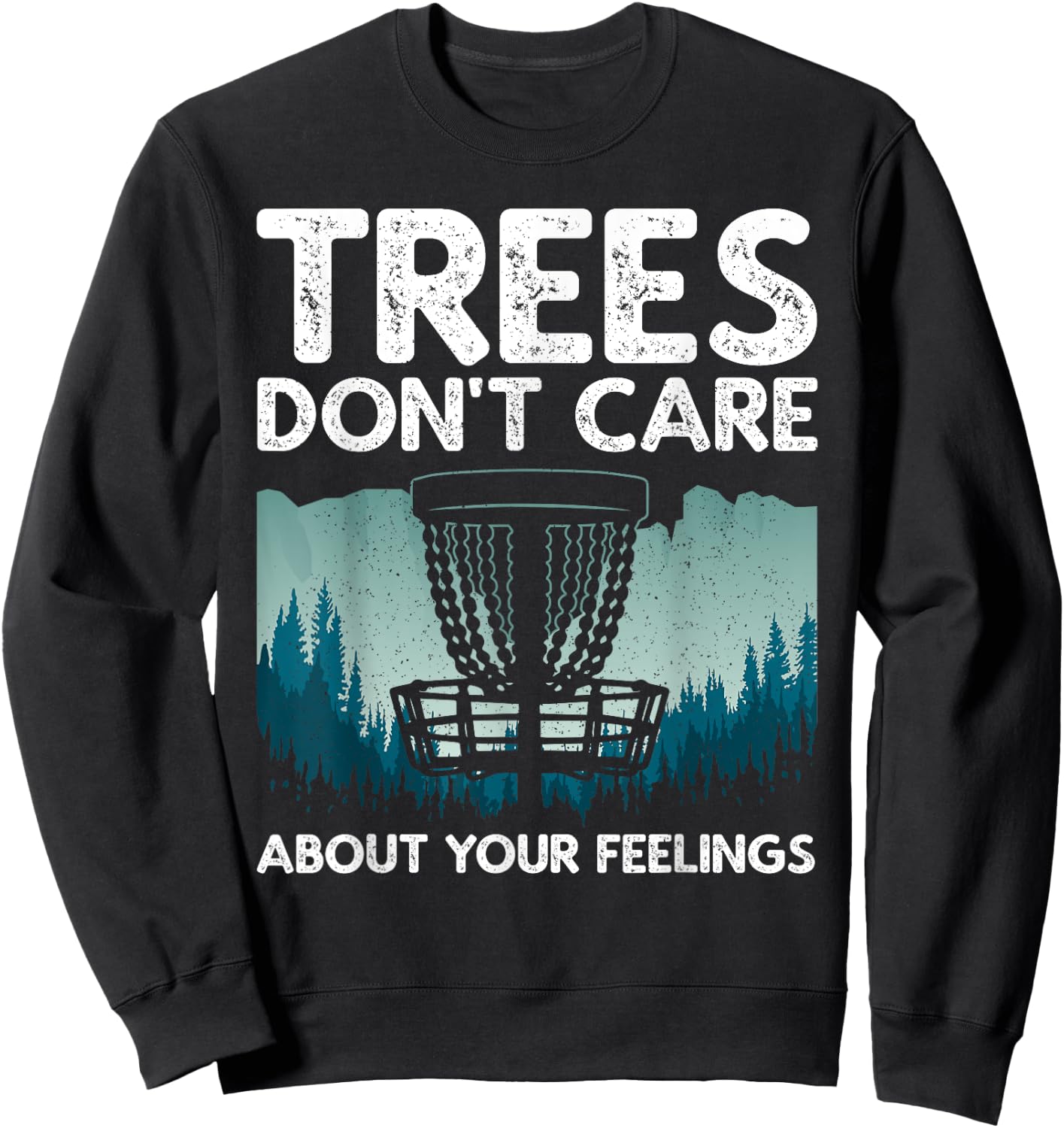 Cute Disc Golf Design Women Disc Golf Player Small Sweatshirt - Sweatshirt | Black