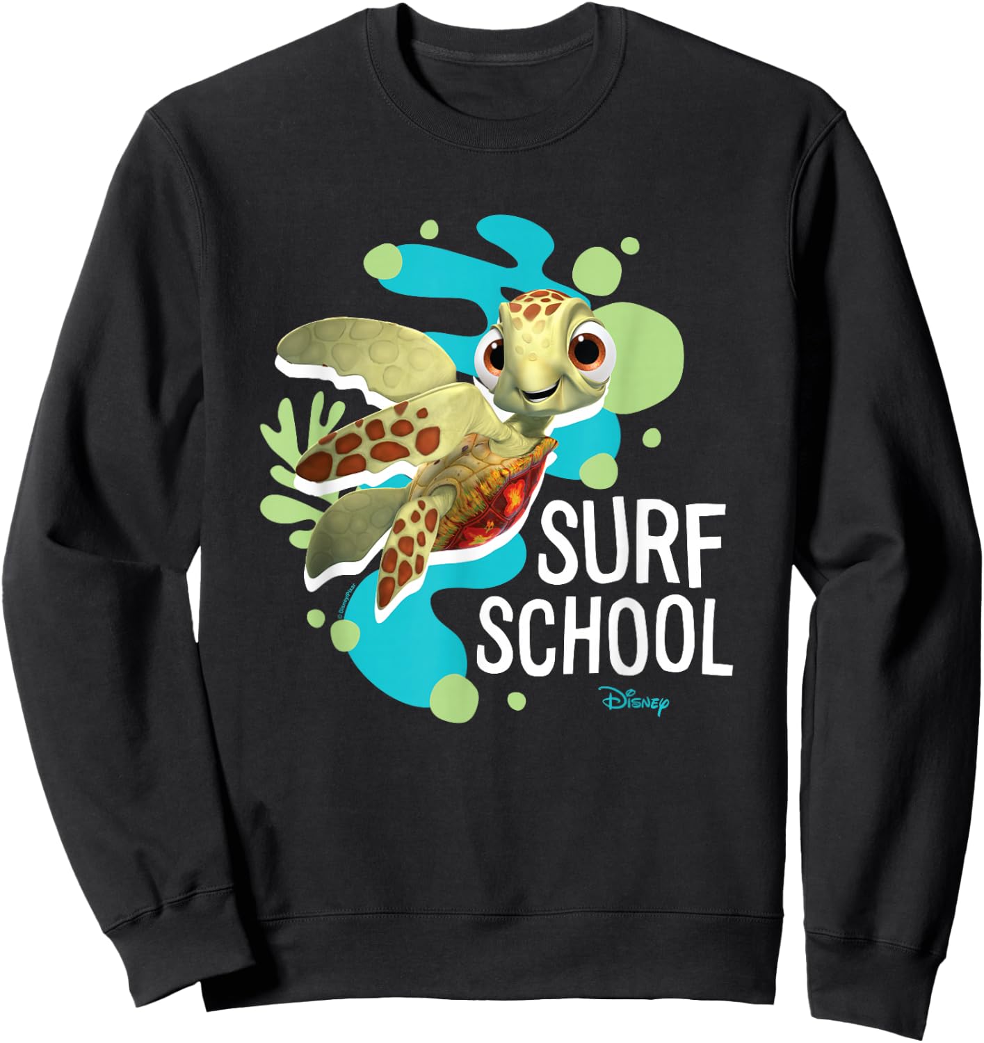 Finding Nemo - Squirt Turtle Surf School Sweatshirt - Sweatshirt | Black