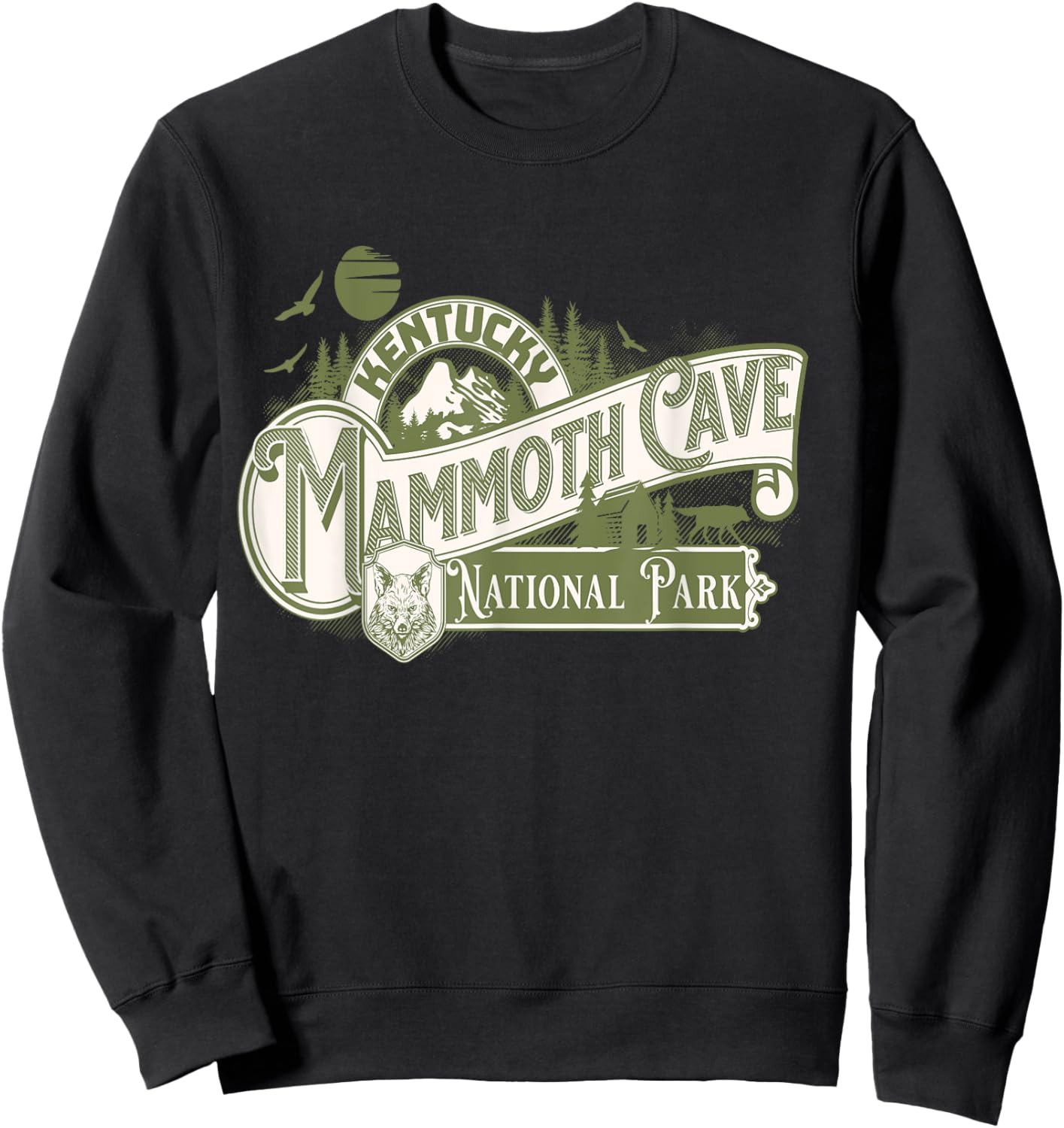 Mammoth Cave National Park Scenic Trail Explorer Hiking Sweatshirt - Sweatshirt | Black