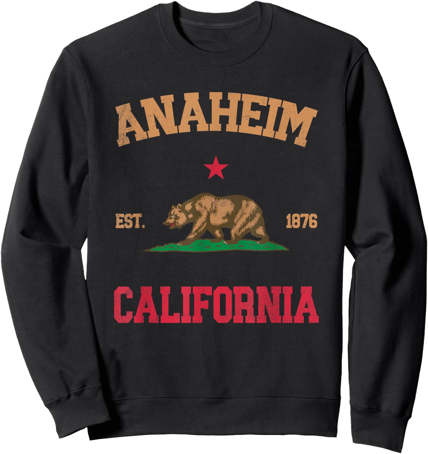 Anaheim California Sweatshirt - Sweatshirt | Black