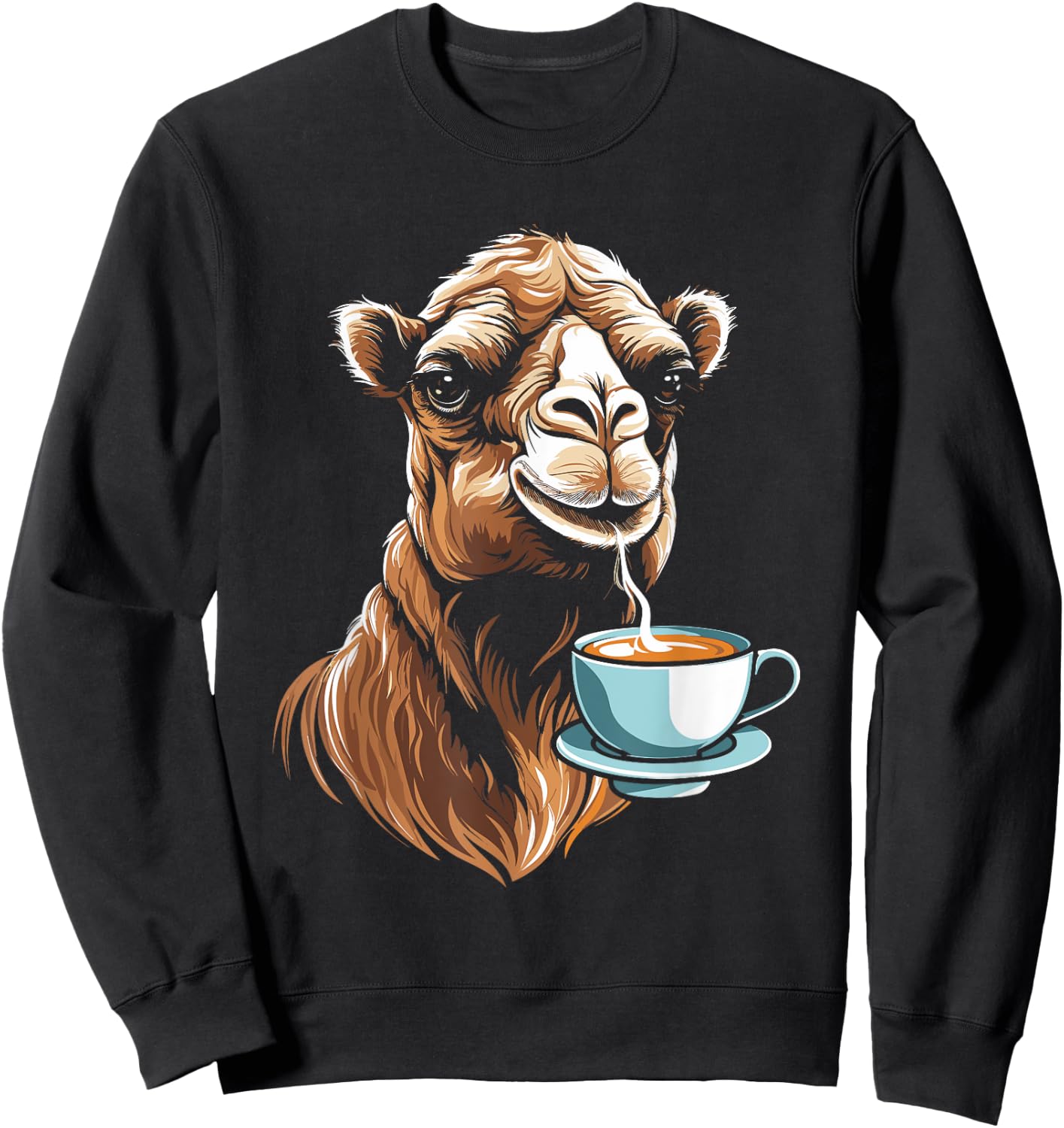 Camel Coffee - Camelhump Dromedary Camelid Cameldae Camel Sweatshirt - Sweatshirt | Black