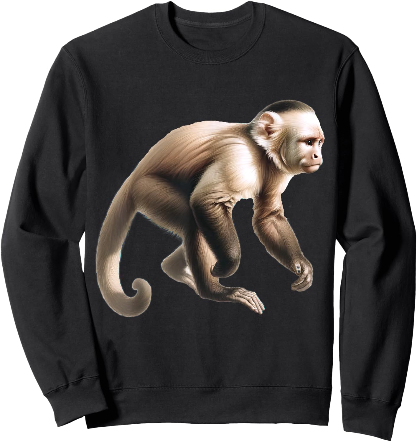 Capuchin Monkey Sweatshirt - Sweatshirt | Black