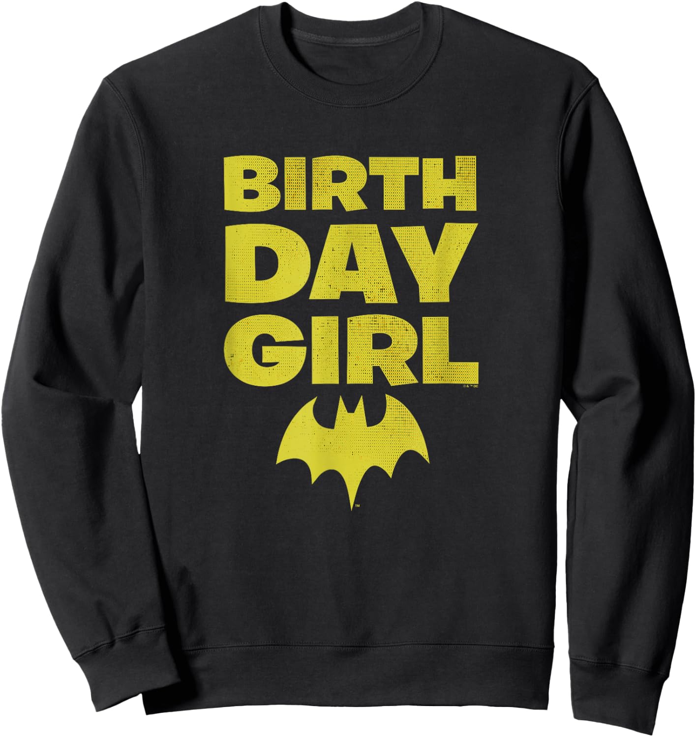 DC Comics Justice League Batman Birthday Girl Vintage Sweatshirt - Sweatshirt | Black