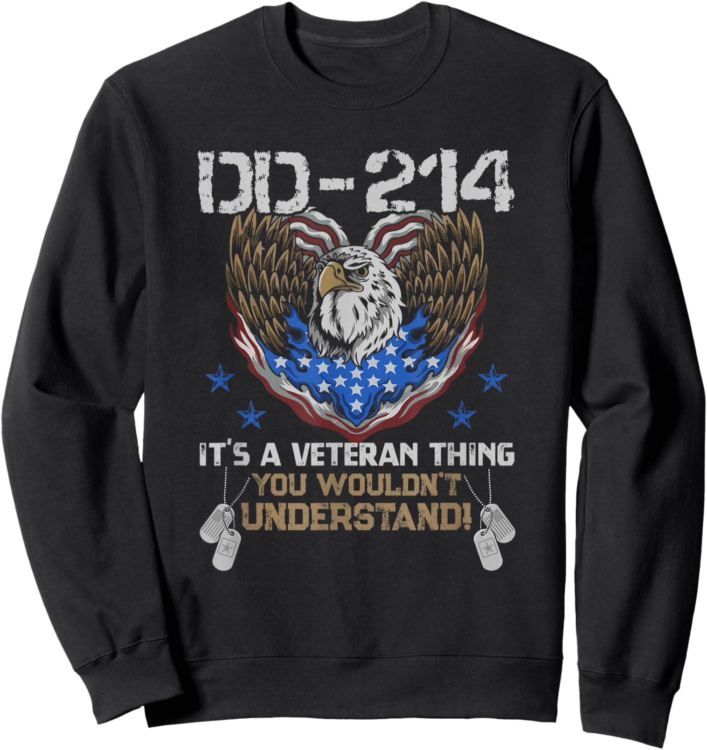 DD-214 It's A Veteran Thing You Wouldn't Understand Sweatshirt - Sweatshirt | Black