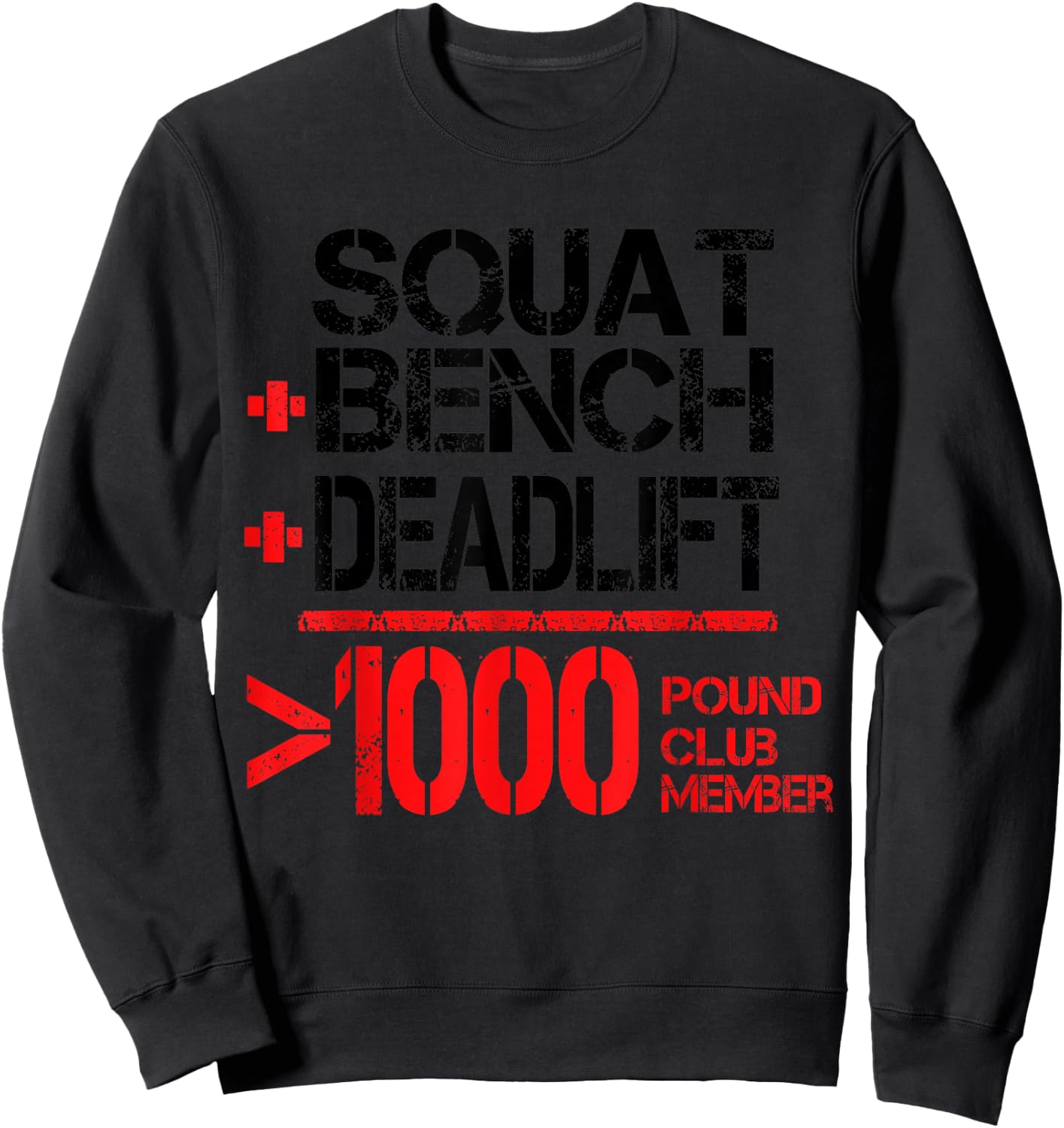 1000 Pound Club Sweatshirt - Sweatshirt | Black