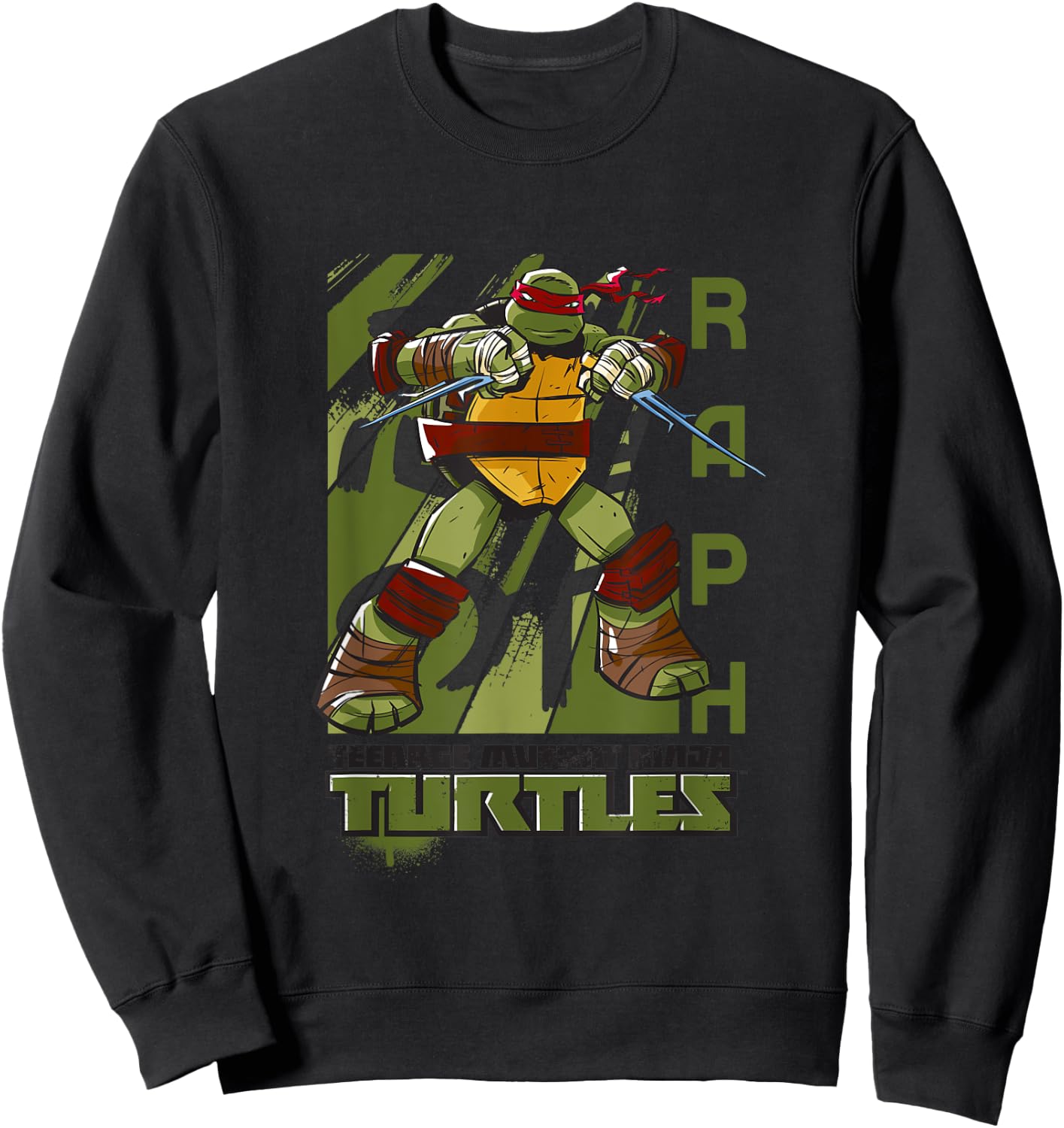 Mademark x Teenage Mutant Ninja Turtles - Teenage Mutant Ninja Turtles - Original TMNT New Raphael Sweatshirt - Sweatshirt | Black