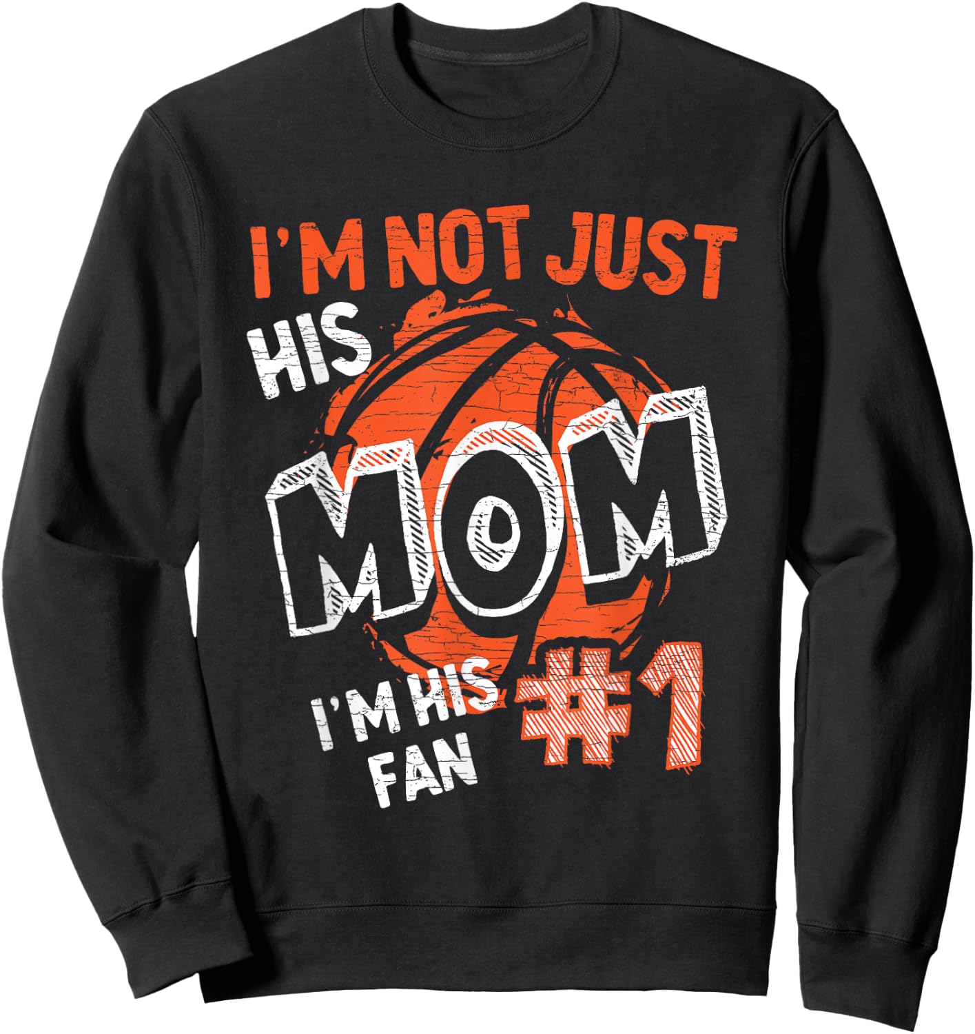 Mom Basketball Player Sweatshirt - Sweatshirt | Black