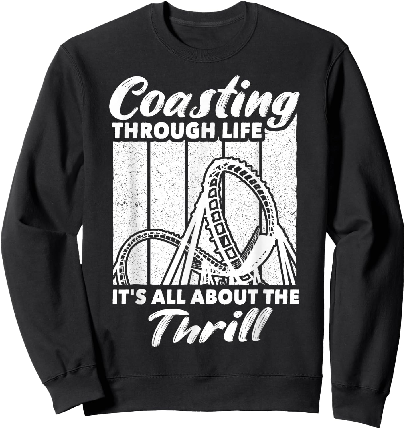 Roller Coaster Enthusiast Rollercoasters Sweatshirt - Sweatshirt | Black