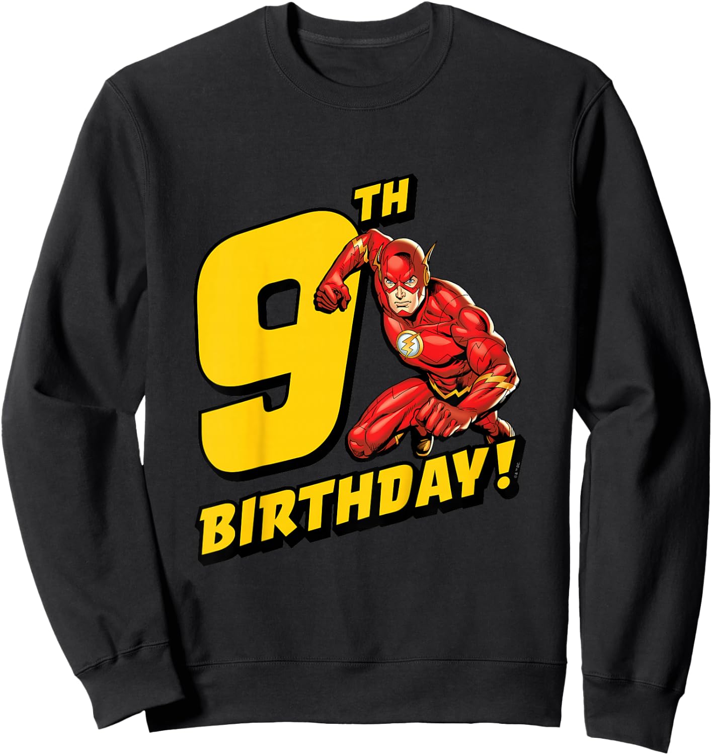 Kids The Flash 9th Birthday Sweatshirt - Sweatshirt | Black
