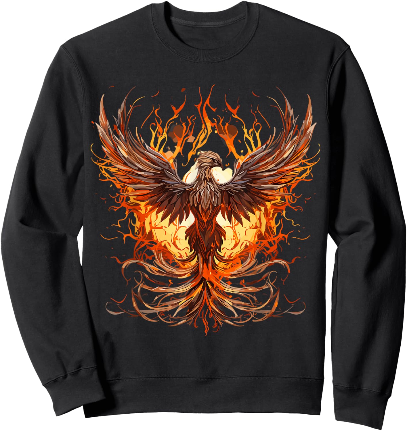 Phoenix Rising From Ashes Resurrection Rebirth New Beginning Sweatshirt - Sweatshirt | Black