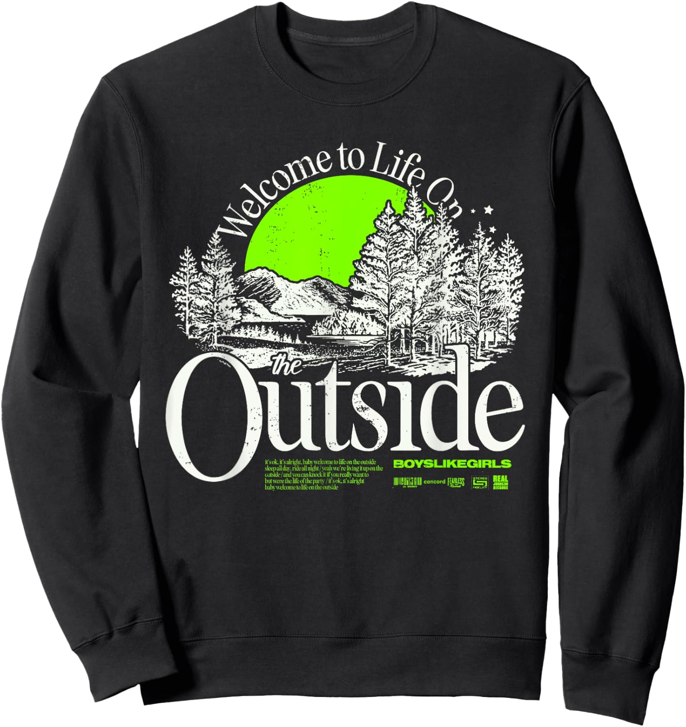 Boys Like Girls - the Outside Sweatshirt - Sweatshirt | Black