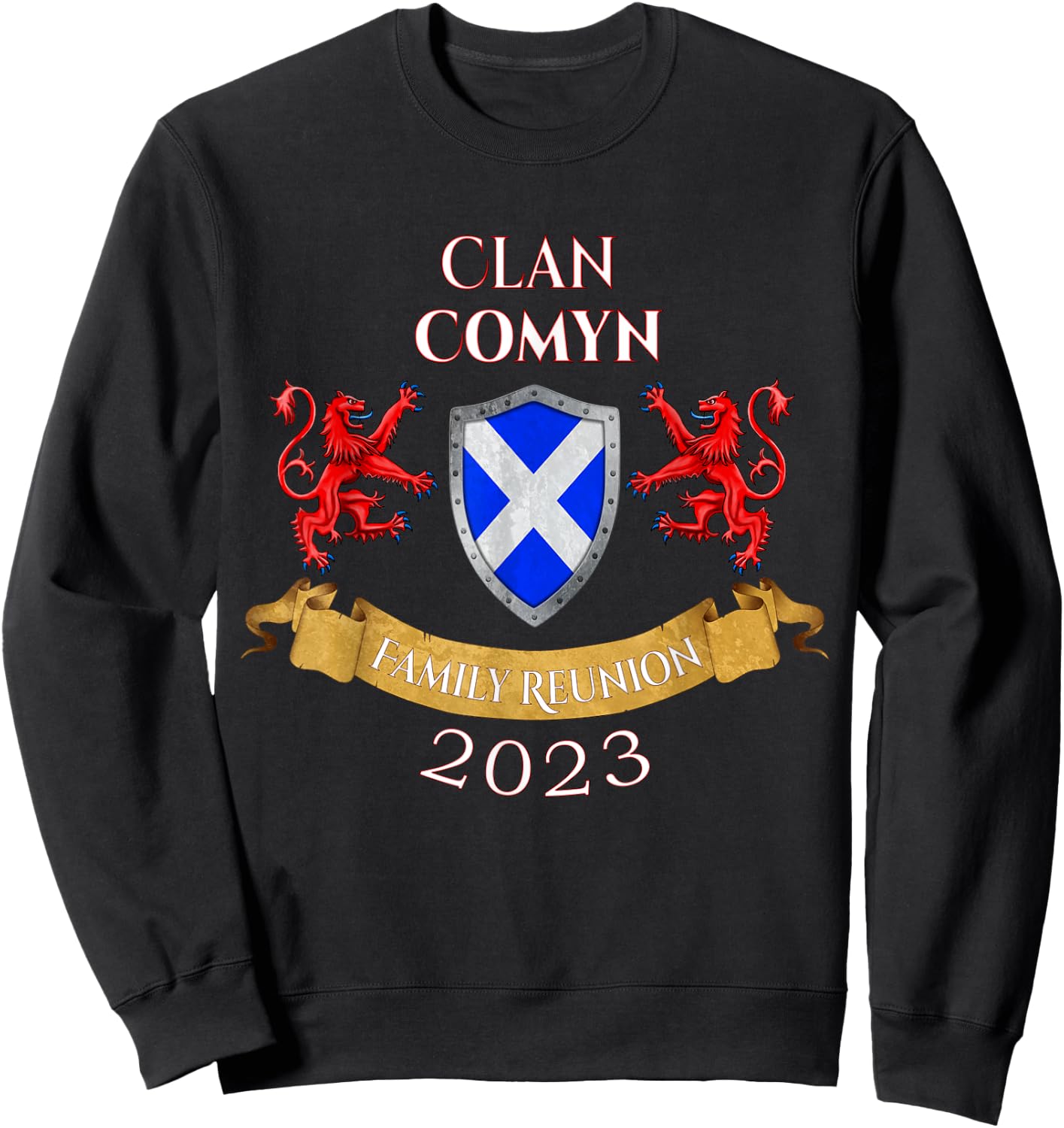 Comyn Family Reunion 2023 Scottish Clan Sweatshirt - Sweatshirt | Black