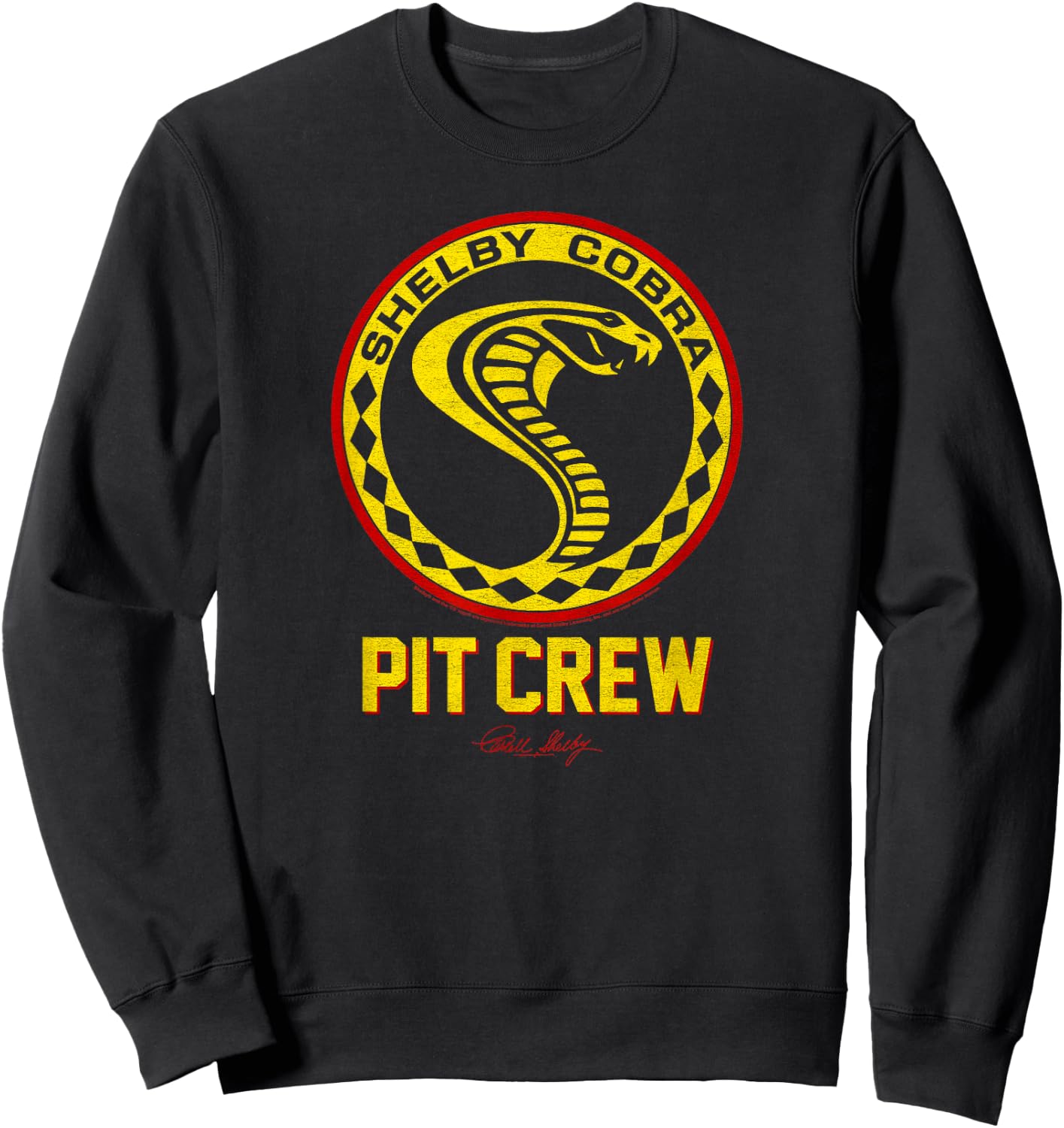 Carroll Shelby Vintage Pit Crew Badge Sweatshirt - Sweatshirt | Black