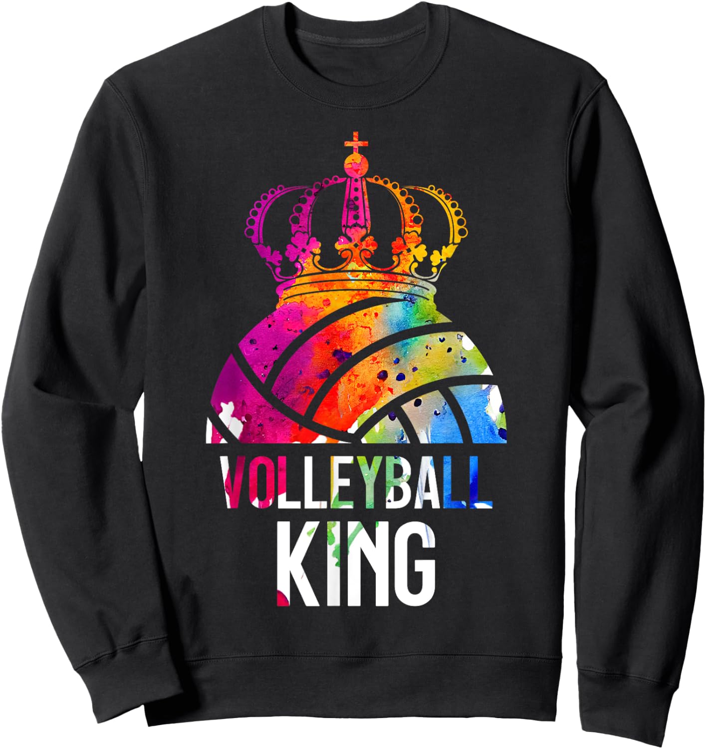 Volleyball King Sweatshirt - Sweatshirt | Black
