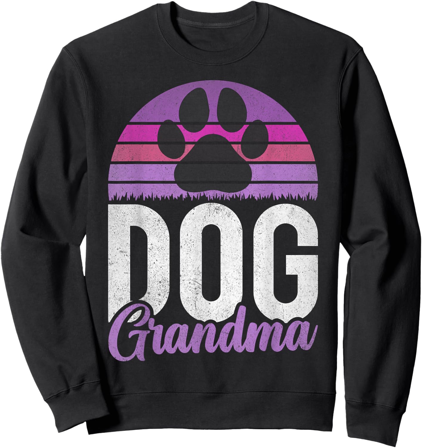 Dog Grandma Men Women Sweatshirt - Sweatshirt | Black