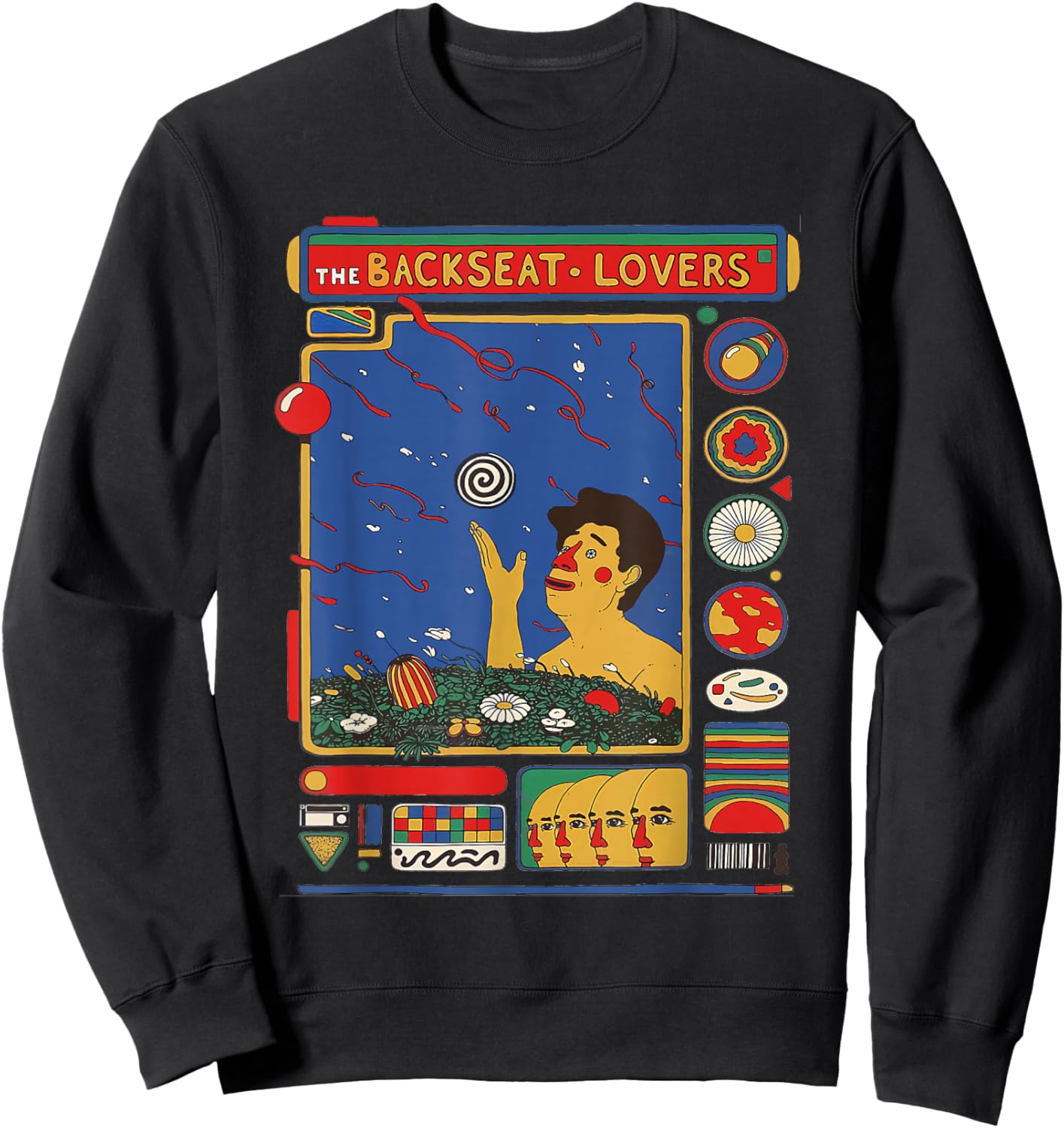 Retro The Backseat Lovers Waiting to Spill Love Music Lover Sweatshirt - Sweatshirt | Black