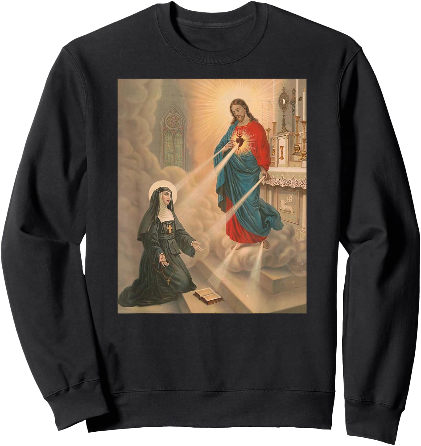 Saint Margaret Mary Alacoque Sweatshirt - Sweatshirt | Black