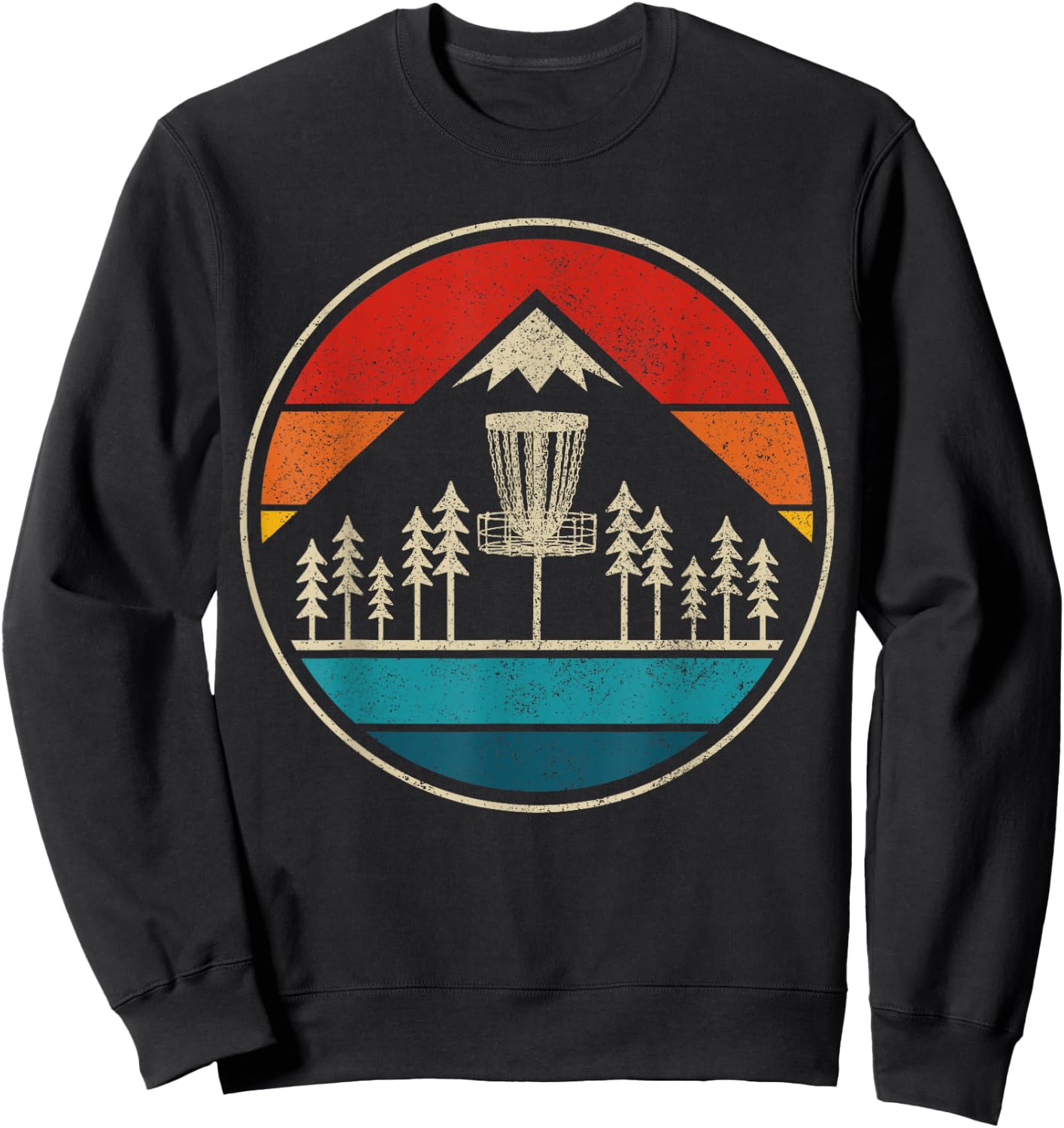 Vintage Disc Golf Rolf Retro Disc Golfer Sweatshirt - Sweatshirt | Black