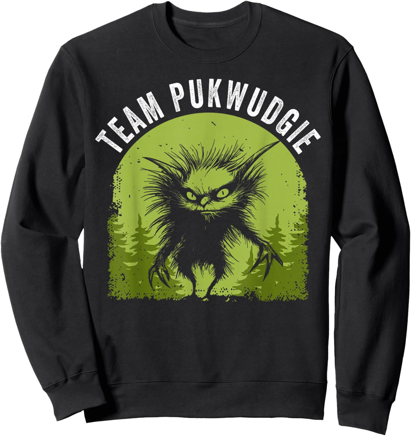 Pukwudgie Cryptid Folklore Myths Cryptozoologist Sweatshirt - Sweatshirt | Black