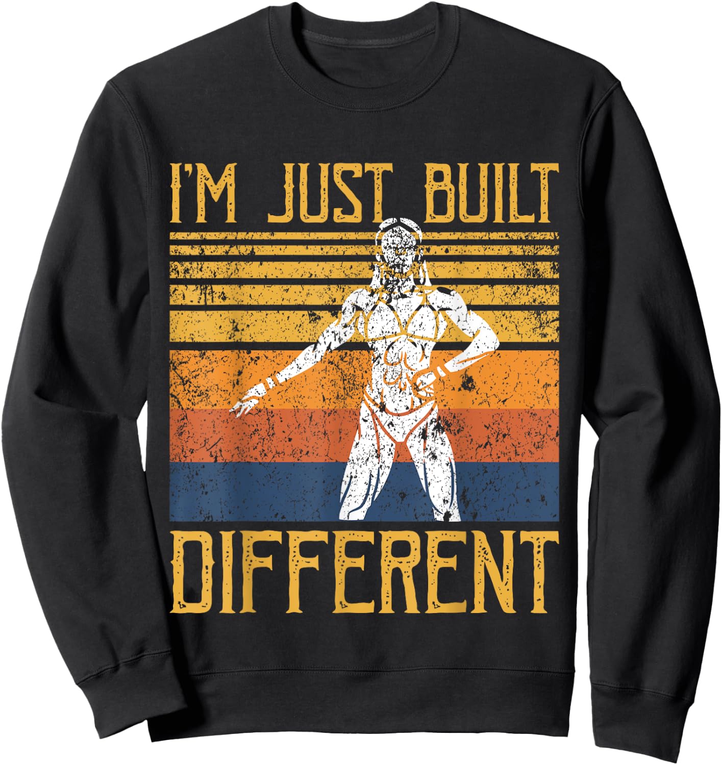 I'm Just Built Different - Fitness Bodybuilding Gym Women Sweatshirt - Sweatshirt | Black